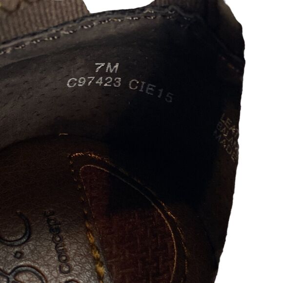 B.O.C by Born Concept Sneakers Mens 7M Brown Leather Comfort Round Toe Slip On - Picture 4 of 11